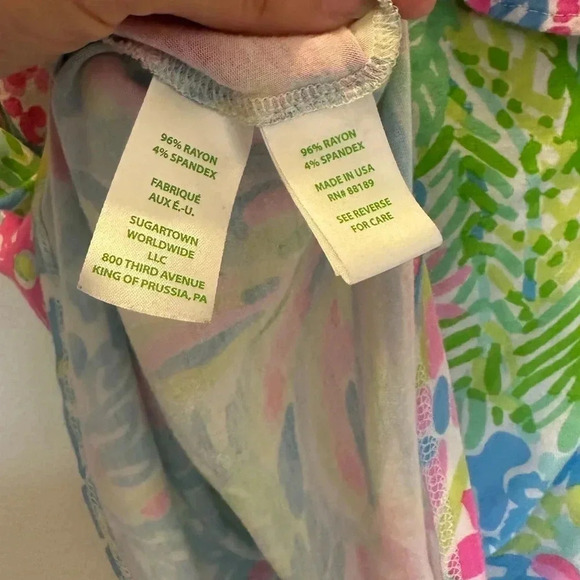 Lilly Pulitzer One Shoulder Ruffle Neveah Top // Size Small - Picture 4 of 4